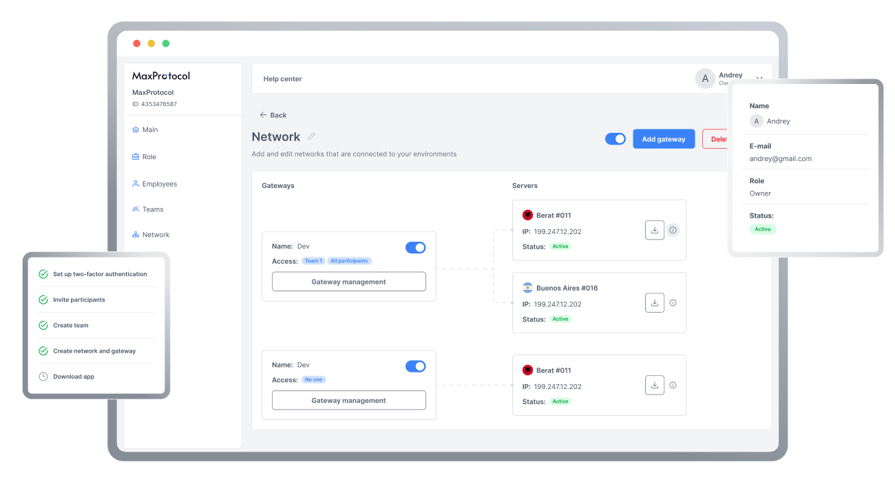MaxProtocol for Corporate Network